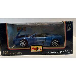 NEW in Box Maisto 1994 Ferrari F355 Cabriolet Die Cast‎ 1:24 Scale Model